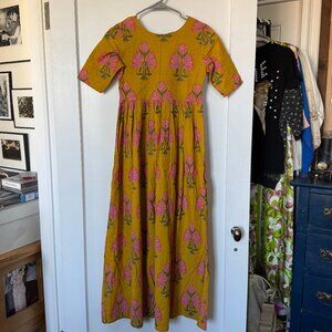 Vishudh Printed Aline Midi Dress sz Small